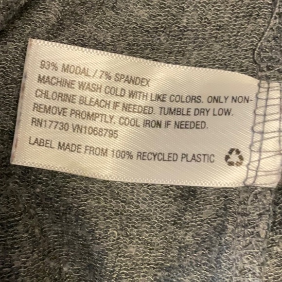 A New Day Gray Long Sleeve Tie Front Blouse - Picture 7 of 7